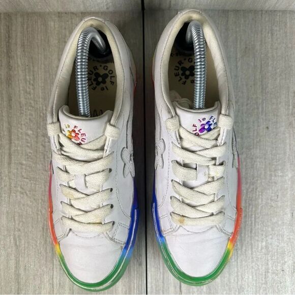 Converse x Tyler The Creator Le Fleur One Star Ox Rainbow Sneaker Women Size 7.5 - Picture 6 of 10
